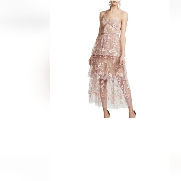 Self-Portrait floral embellished midi Dress - Picture 2 of 8